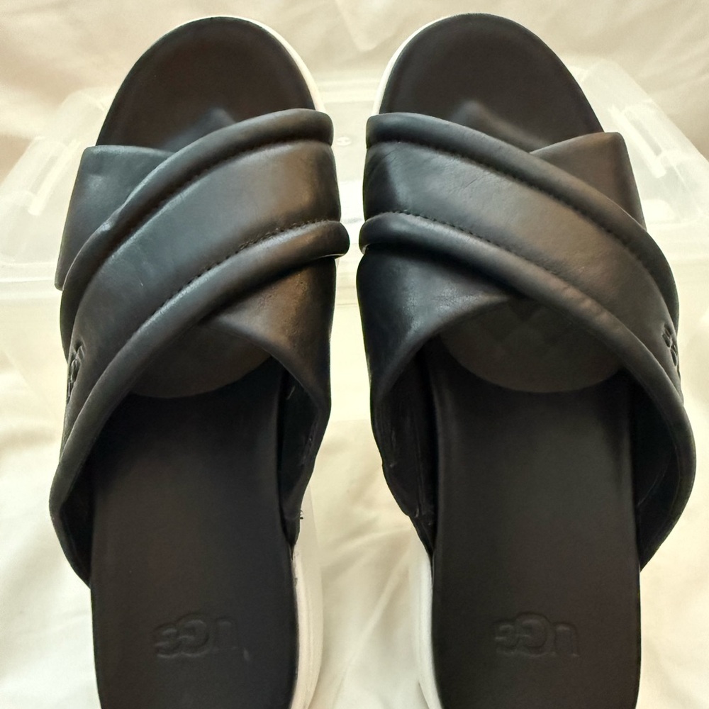 UGG Zane Cross-Band Platform Slides